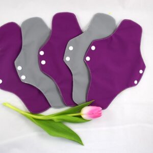 Absorbant intim lavabil din bumbac, super/de noapte, set 5 bucati model surpriza- 29 cm