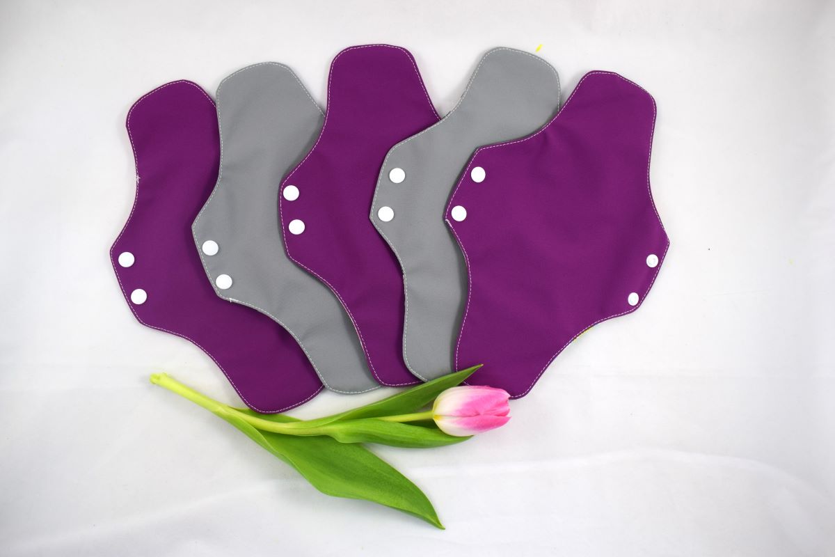 Absorbant intim lavabil din bumbac, super/de noapte, set 5 bucati model surpriza- 29 cm