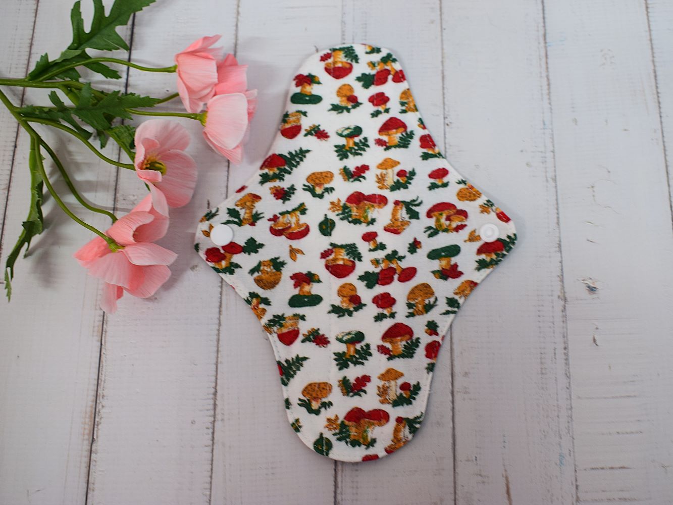 Absorbant intim lavabil din bumbac, regular, normal, set 5 bucati model surpriza- 22 cm - imagine 8