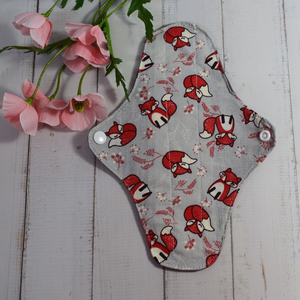 Absorbant intim lavabil din bumbac, regular, normal, set 5 bucati model surpriza- 22 cm - imagine 7