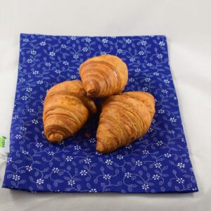 Sac captusit pentru paine 1kg, nowaste, ecologic, sau wetbag, flori albe (mărimea S)