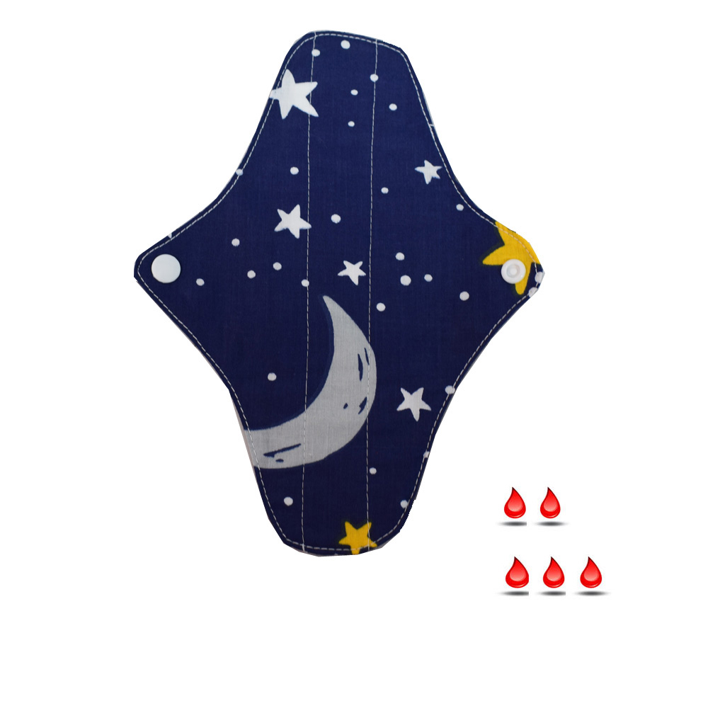 Absorbant intim lavabil din bumbac, starter, set 3 bucati (panty, regular, super) model surpriza - imagine 5