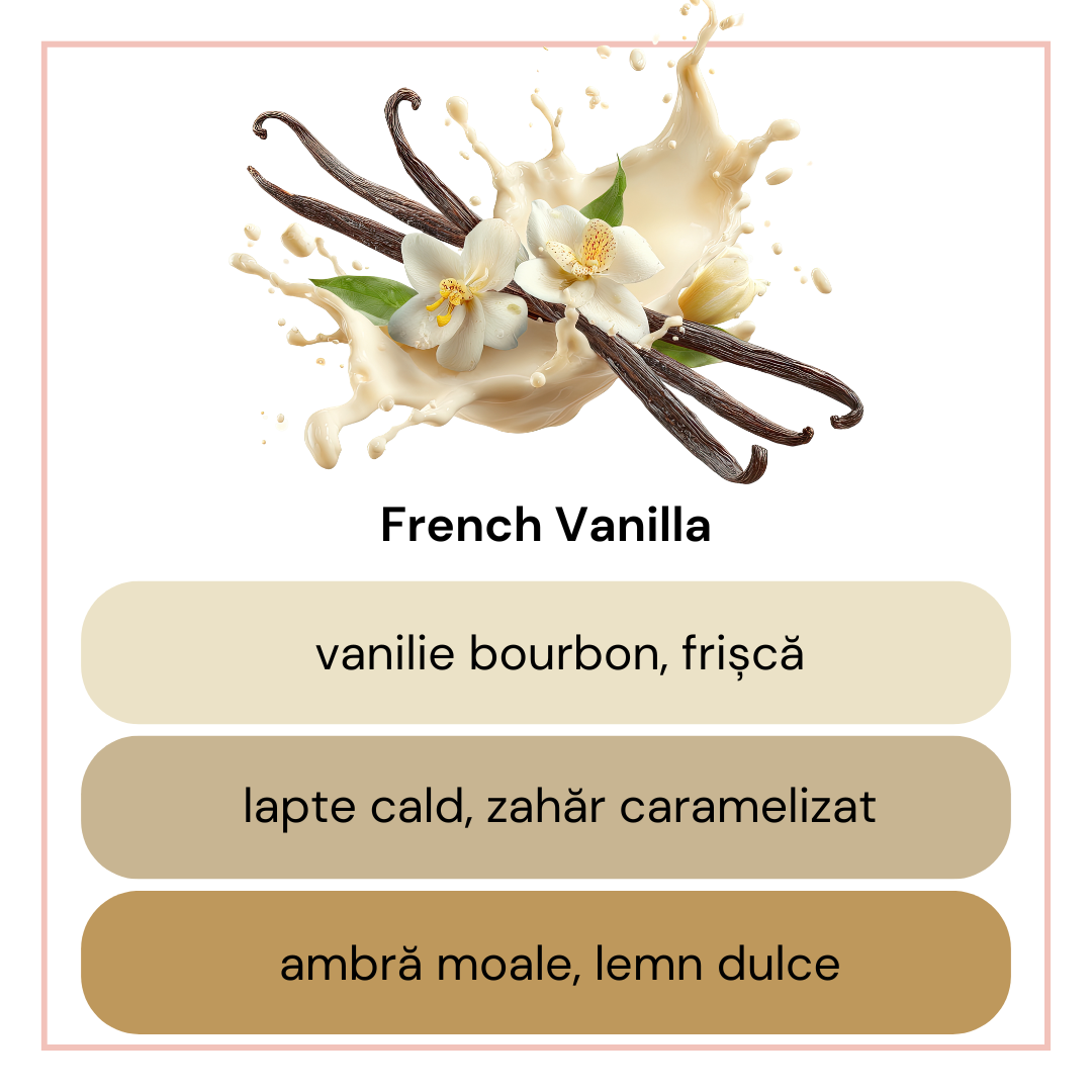FRENCH VANILLA, marmura, verde, 180g, ardere 45 h, lumanare parfumata din ceara de soia, Solara Candles - imagine 4